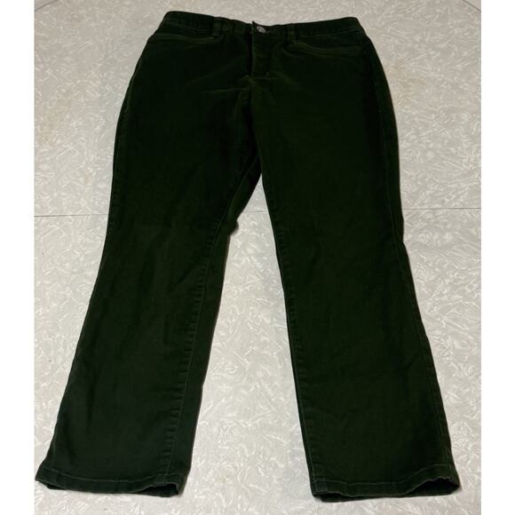 Christopher And Banks Pants Women’s Size 6 Short Signature Slimming Olive Green - Picture 1 of 13